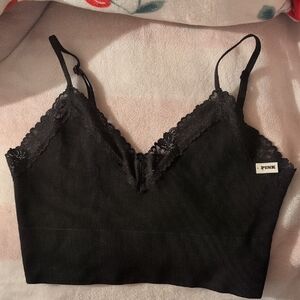 PINK Victoria's Secret Black Lace Bralette